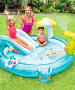 Piscina pentru copii cu topogan si Fantana 201x170x084 m 001.jpg