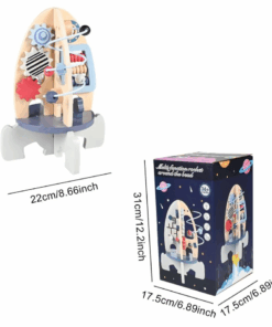 Placa senzoriala cu activitati Montessori Busy Board Racheta 05.png