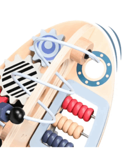 Placa senzoriala cu activitati Montessori Busy Board Racheta 08.png