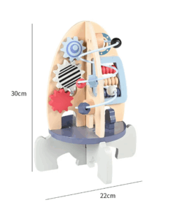 Placa senzoriala cu activitati Montessori Busy Board Racheta 09.png