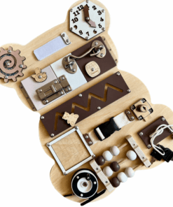 Placa senzoriala cu activitati Montessori Busy Board Ursulet 04.png