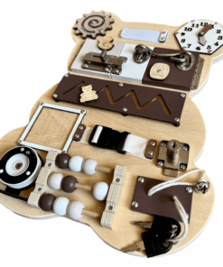 Placa senzoriala cu activitati Montessori Busy Board Ursulet 06.png
