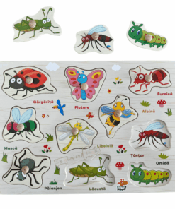 Puzzle Incastru din lemn cu Insecte in limba romana 02.png