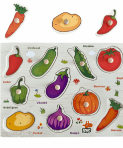 Puzzle Incastru din lemn cu Legume in limba romana 01.png