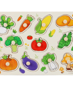 Puzzle Incastru din lemn cu butoni si 11 Legume 01.png