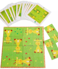 Puzzle Montessori cu Girafa Joc de logica cu 10 piese 01.jpeg