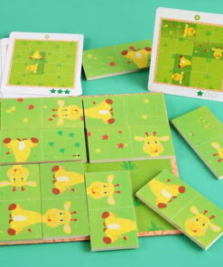 Puzzle Montessori cu Girafa Joc de logica cu 10 piese 02.jpeg