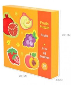 Puzzle din 2 piese pentru bebelusi Fructe 48 piese 06.jpg