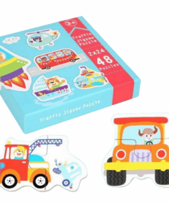 Puzzle din 2 piese pentru bebelusi Mijloace de transport 48 piese 01.png