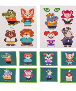 Puzzle din lemn tip magnetica Montessori cu Animale din padure 33 piese 03.jpeg