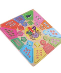 Puzzle incastru cu ceas animale si forme geometrice 05.jpg