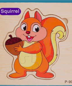 Puzzle incastru din lemn Veverita.png