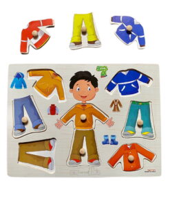 Puzzle incastru din lemn cu butoni Imbraca baiatul 02.jpg