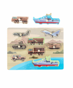 Puzzle incastru din lemn cu maner si 8 mijloace de transport 01.png