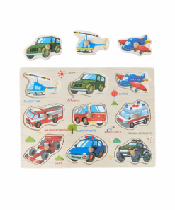 Puzzle incastru din lemn in Limba Romana Vehicule 01.png