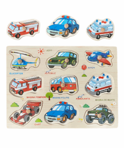 Puzzle incastru din lemn in Limba Romana Vehicule 02.png