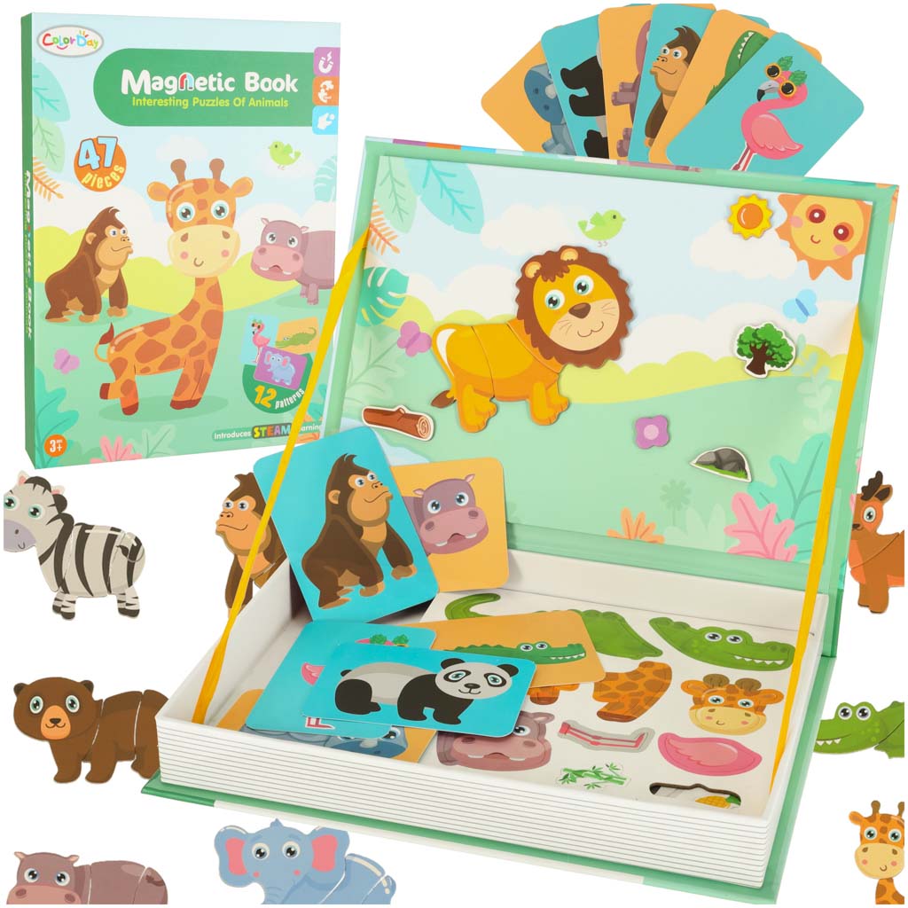 Puzzle magnetic tip carte Safari 3 ani 47 piese 01.jpg