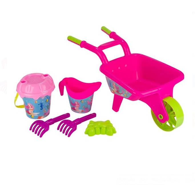 Sand Sea Set Pink Mermaid Carucior si 5 accesorii 01.jpg