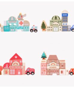 Set 115 Cuburi de constructie pastelate din lemn Orasel 09.jpeg