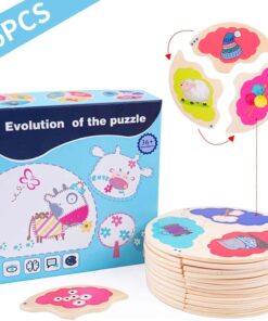 Set 12 Puzzle uri din lemn Evolution01.jpg