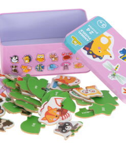 Set 24 puzzle uri cu animale in cutie metalica 48 piese 06.jpeg