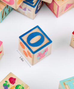 Set 26 cuburi din lemn litere cifre animale obiecte 18 luni 09.jpg