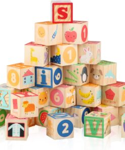 Set 26 cuburi din lemn litere cifre animale obiecte 18 luni06.jpg