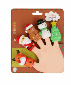 Set 5 marionete pentru mana Tematica Craciun 02.png