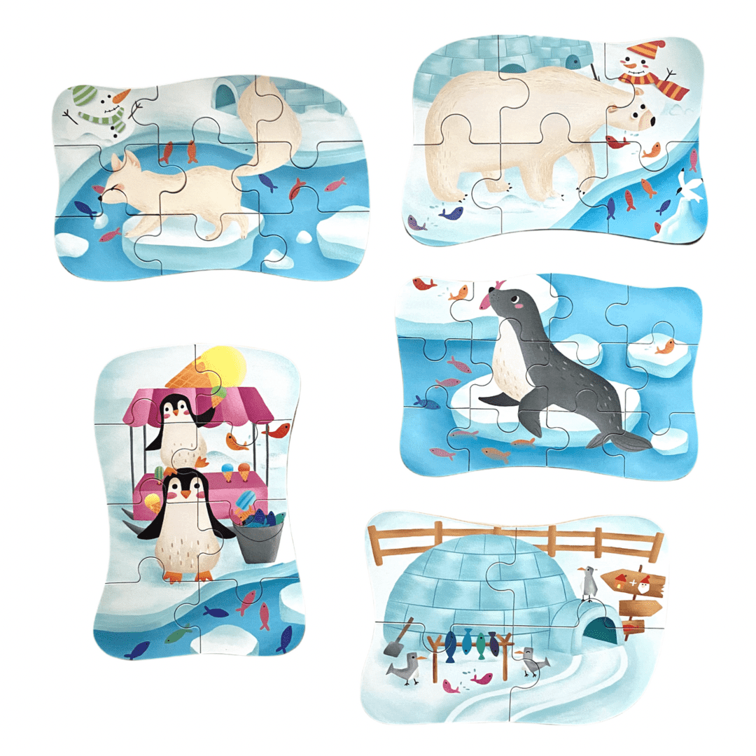 Set 5 puzzle uri cu Animale Polare 01.png