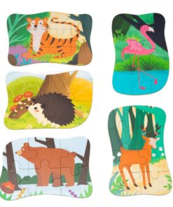 Set 5 puzzle uri cu Flamingo si animale salbatice 02.jpeg