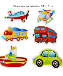 Set 6 puzzle uri bebelusi din 2 sau 3 piese mari Vehicule 01.png