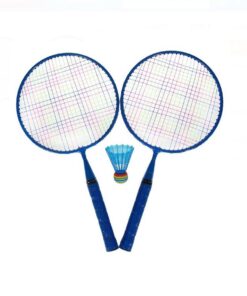 Set Rachete Badminton pentru copii albastru cu minge 46 cm 01.jpg