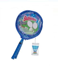 Set Rachete Badminton pentru copii albastru cu minge 46 cm 02.jpg