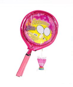 Set Rachete Badminton pentru copii roz cu minge 46 cm .jpg
