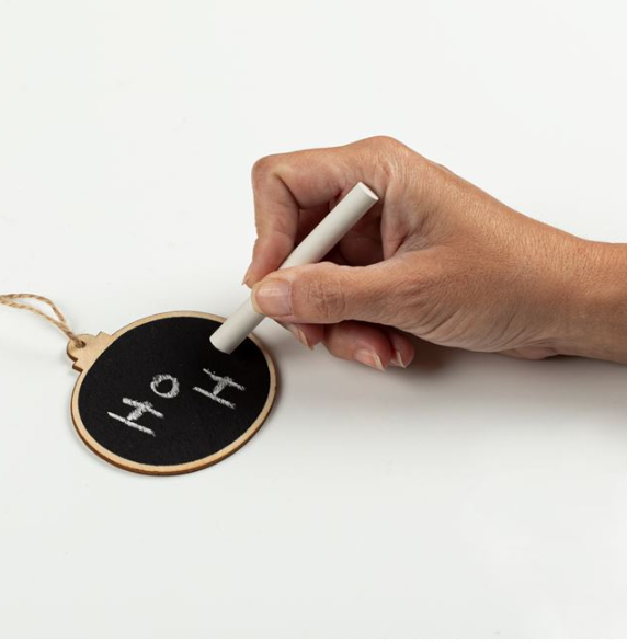 Set creativ de Craciun din lemn Globulete Tabla Neagra cu Creta 02.png