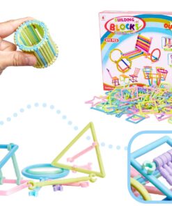 Set creativ de constructie cu betisoare si forme geometrice 372 piese 03.jpeg