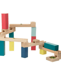 Set de constructie Circuit Marble Track cu 6 bile si 22 piese din lemn 03.png