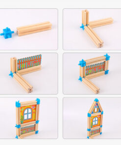 Set de constructie din lemn 128 piese Micul Arhitect 06 1.jpg