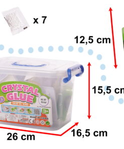 Set de creatie 3D cu gel Cristal Slime 26 elemente 03.jpeg
