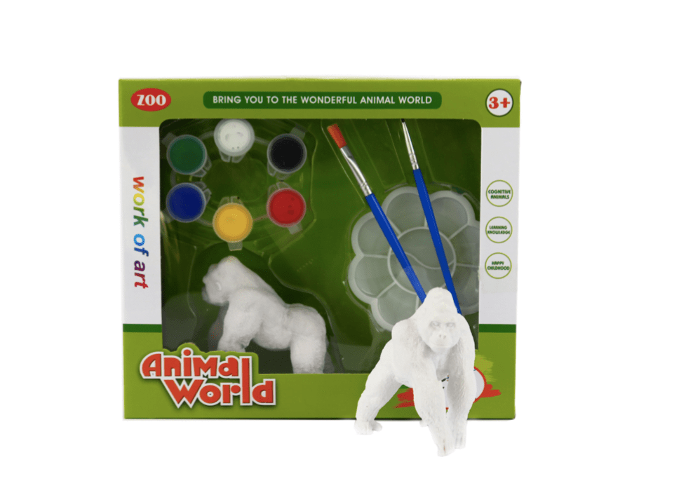 Set de pictat figurina in miniatura tempera culori acrilice Gorila.png