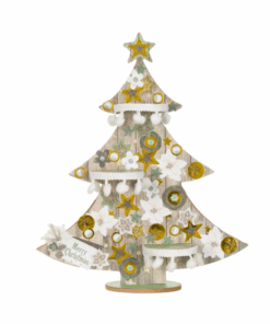 Set pentru lucru manual Craciun Brad din lemn 30 cm 01.png