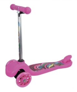 Trotineta Skate pentru Fetite Fuchsia cu Roti Iluminate LED 04.jpg