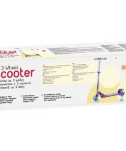 Trotineta din aluminiu pentru copii violet cu lumini LED 02.jpg