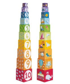 Turn Montessori cu 10 cuburi cu animale cifre vehicule si alfabet 02.jpg