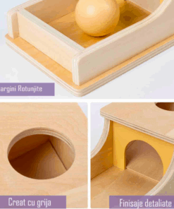 Cutia permanentei Montessori cu bile si ciocan 01.png