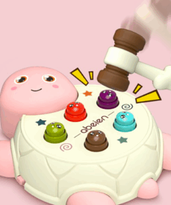 Joc de motricitate cu ciocanel Whack a mole 18 luni 01 roz.png