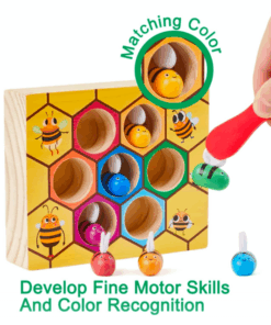 Joc de tip Montessori asociere si dexteritate Fagure 3 ani 01.png