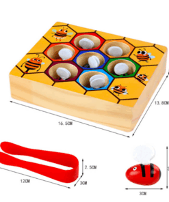 Joc de tip Montessori asociere si dexteritate Fagure 3 ani 06.png
