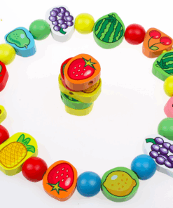 Joc de tip Montessori set 56 margele din lemn 3 ani 01.png