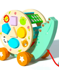 Jucarie de tras cu sortator de forme geometrice Crocodil 01.png